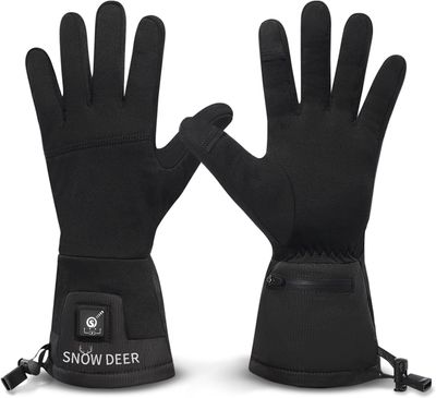 SNOW DEER Ogrzewane rękawiczki 7,4 V 2200 mAh dla mężczyzn i kobiet