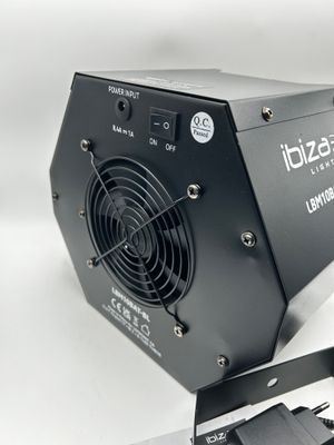 Ibiza LBM10BAT-BL – przenośna maszyna do baniek, czarna