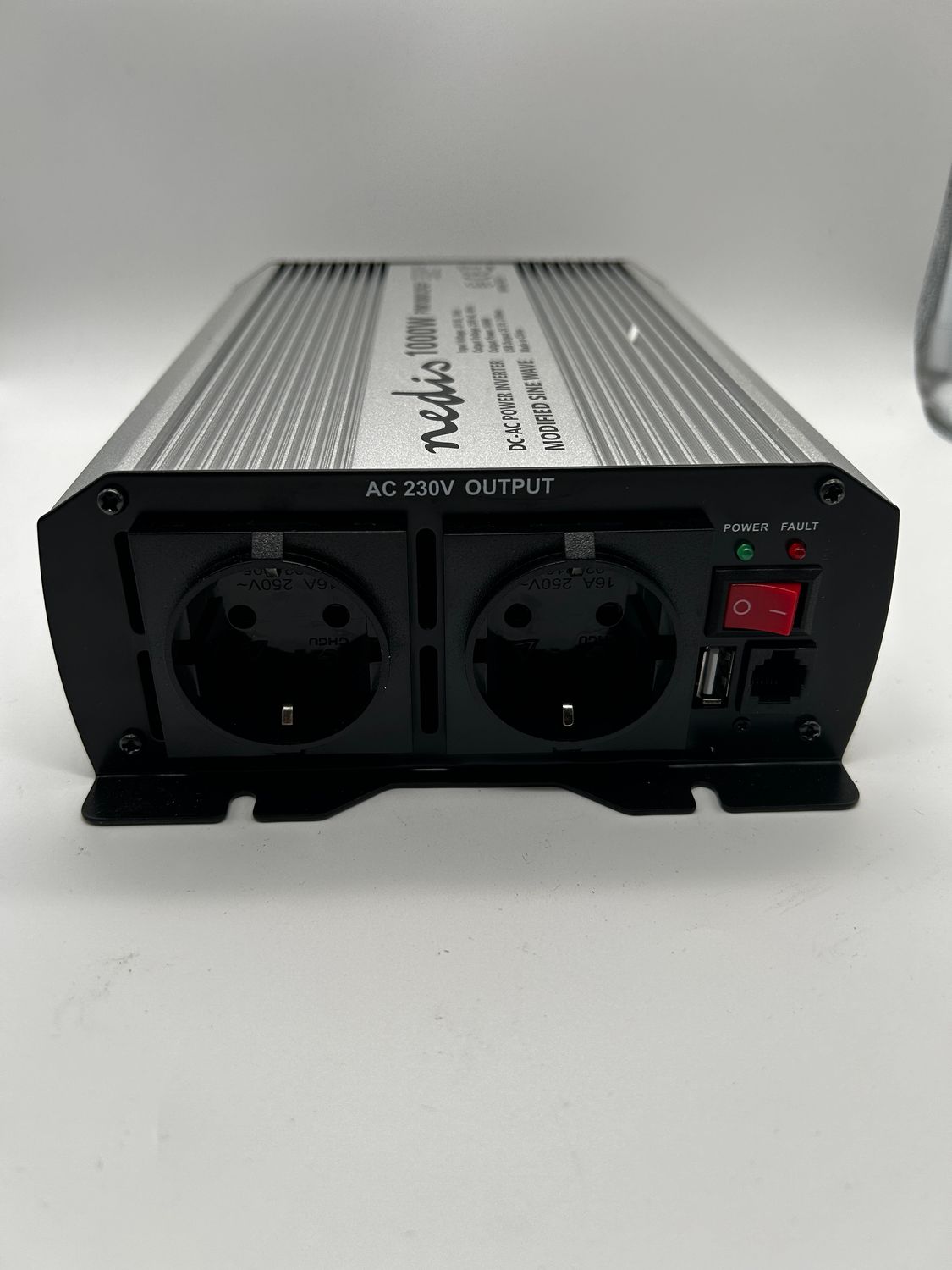 Nedis PIM100012FGY - Falownik z modyfikowaną sinusoidą - 12 V DC na 23