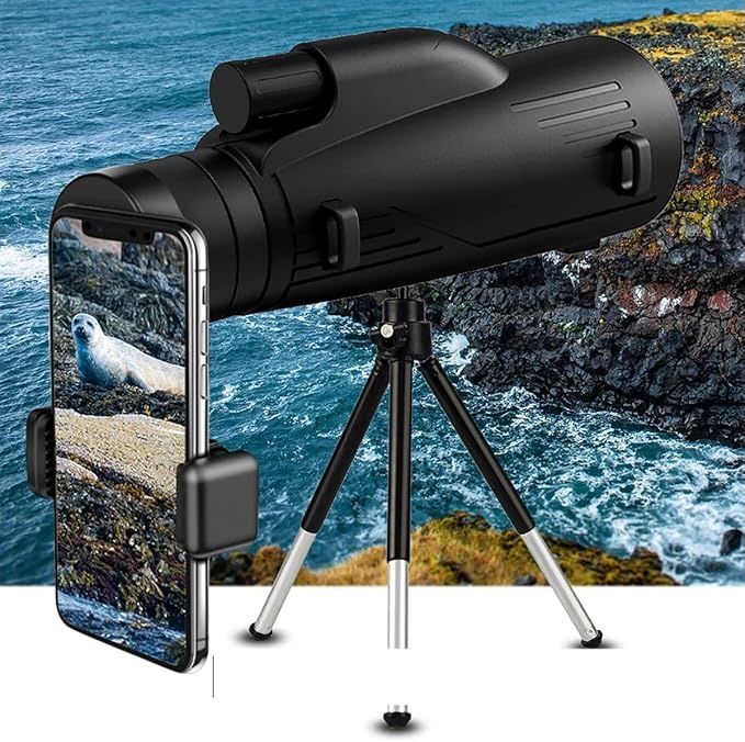 Monokular DOCANIO T11 12x50 z pryzmatem BAK4 i statywem