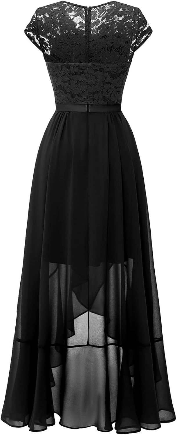 Bbonlinedress elegancka sukienka wieczorowa na wesele z dekoltem V