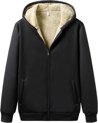 Homme Grande Taille zimowy dres męski z polarową podszewką – brak bluzy