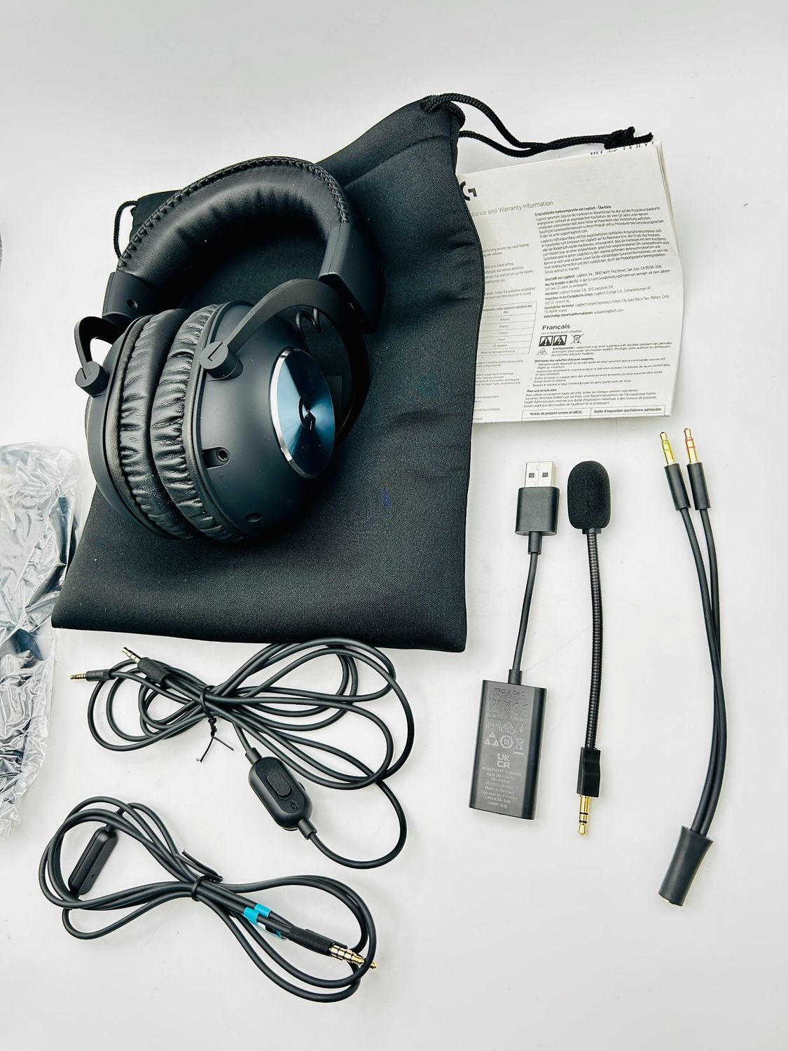 Logitech G Gaming Headset, czarne (981-000818)