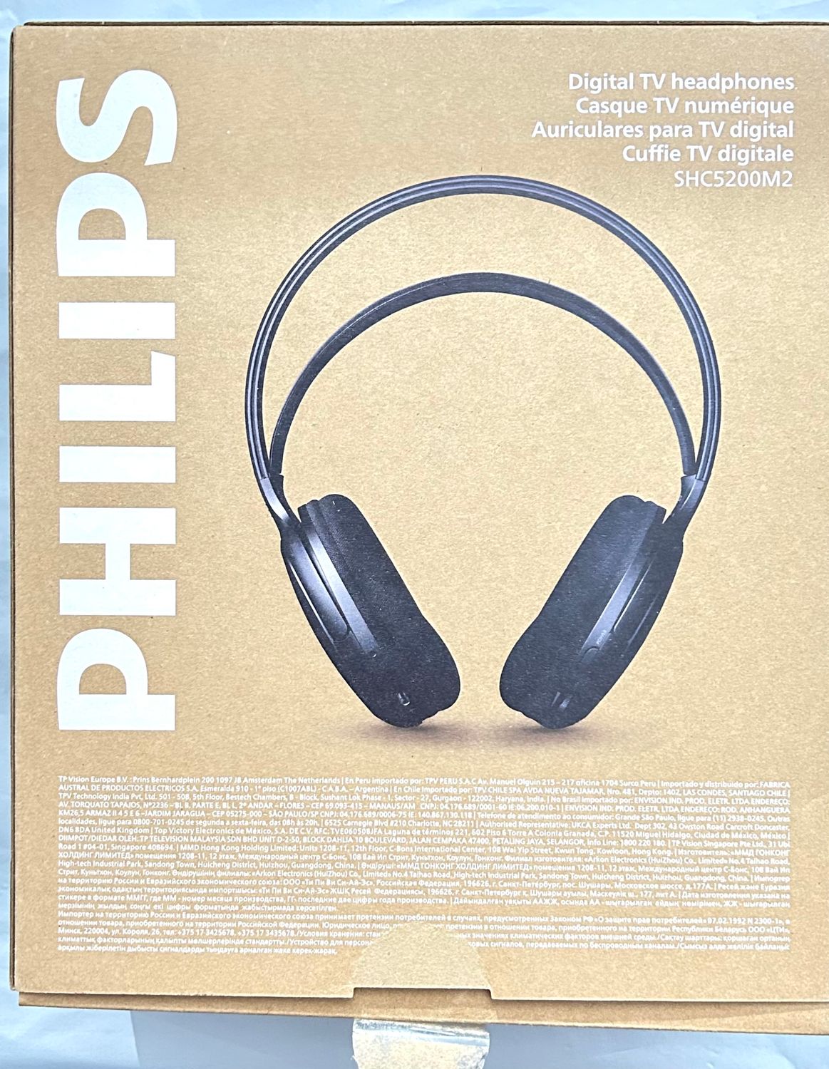 Philips SHC5200M2 – bezprzewodowe słuchawki do telewizora (czarne)