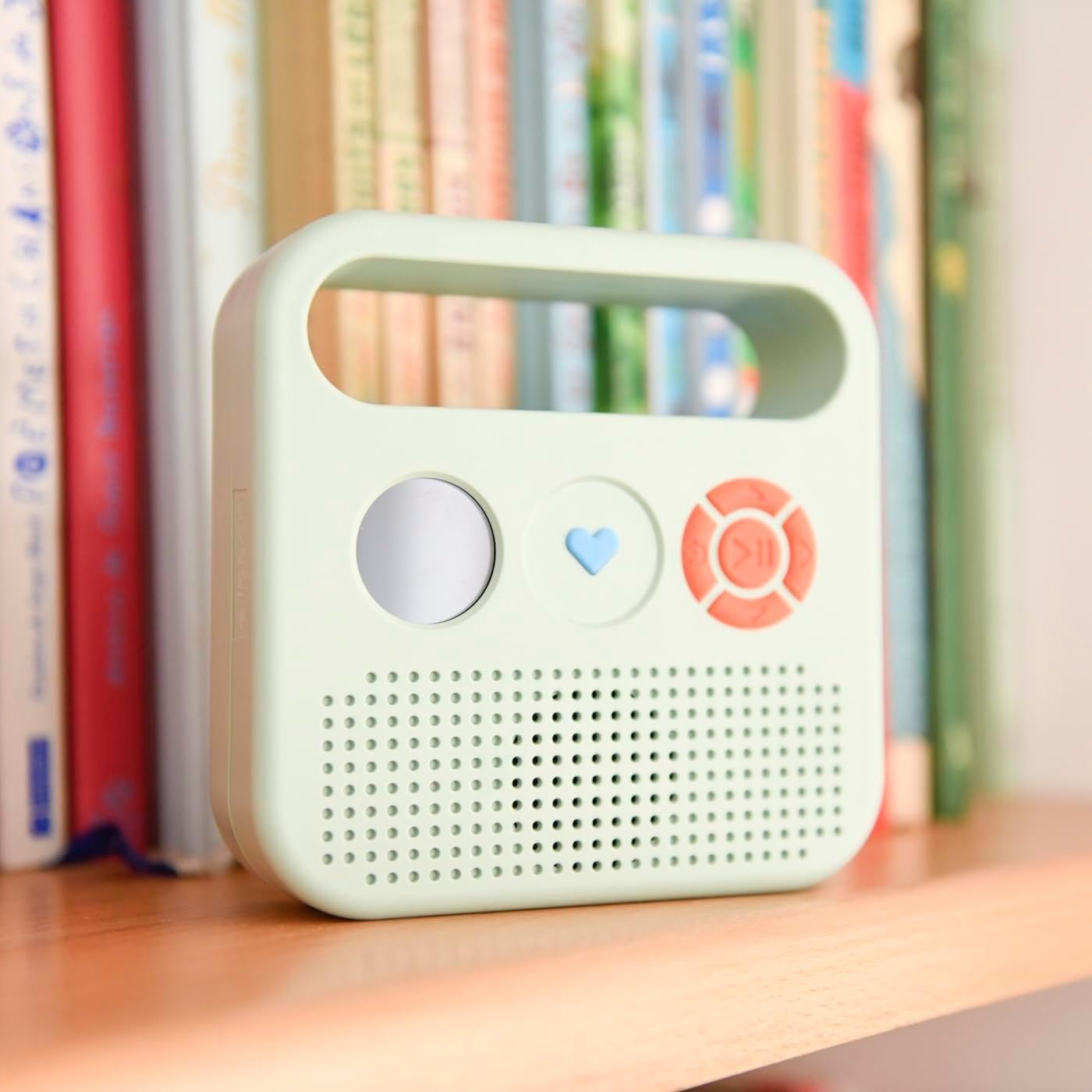 Głośnik audio MERLIN dla dzieci 3–12 lat – zielony