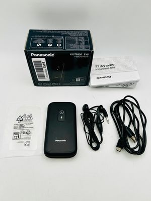Panasonic KX-TF600EXB – telefon komórkowy 4G z klapką, czarny