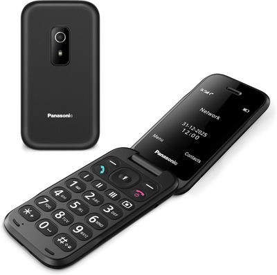 Panasonic KX-TF600EXB – telefon komórkowy 4G z klapką, czarny