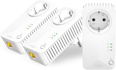 Adaptery sieciowe STRONG Powerline 600 Triple EU 3 szt.