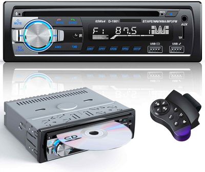 Radio samochodowe CENXINY 1 DIN z Bluetooth 5.0 i odtwarzaczem CD/DVD