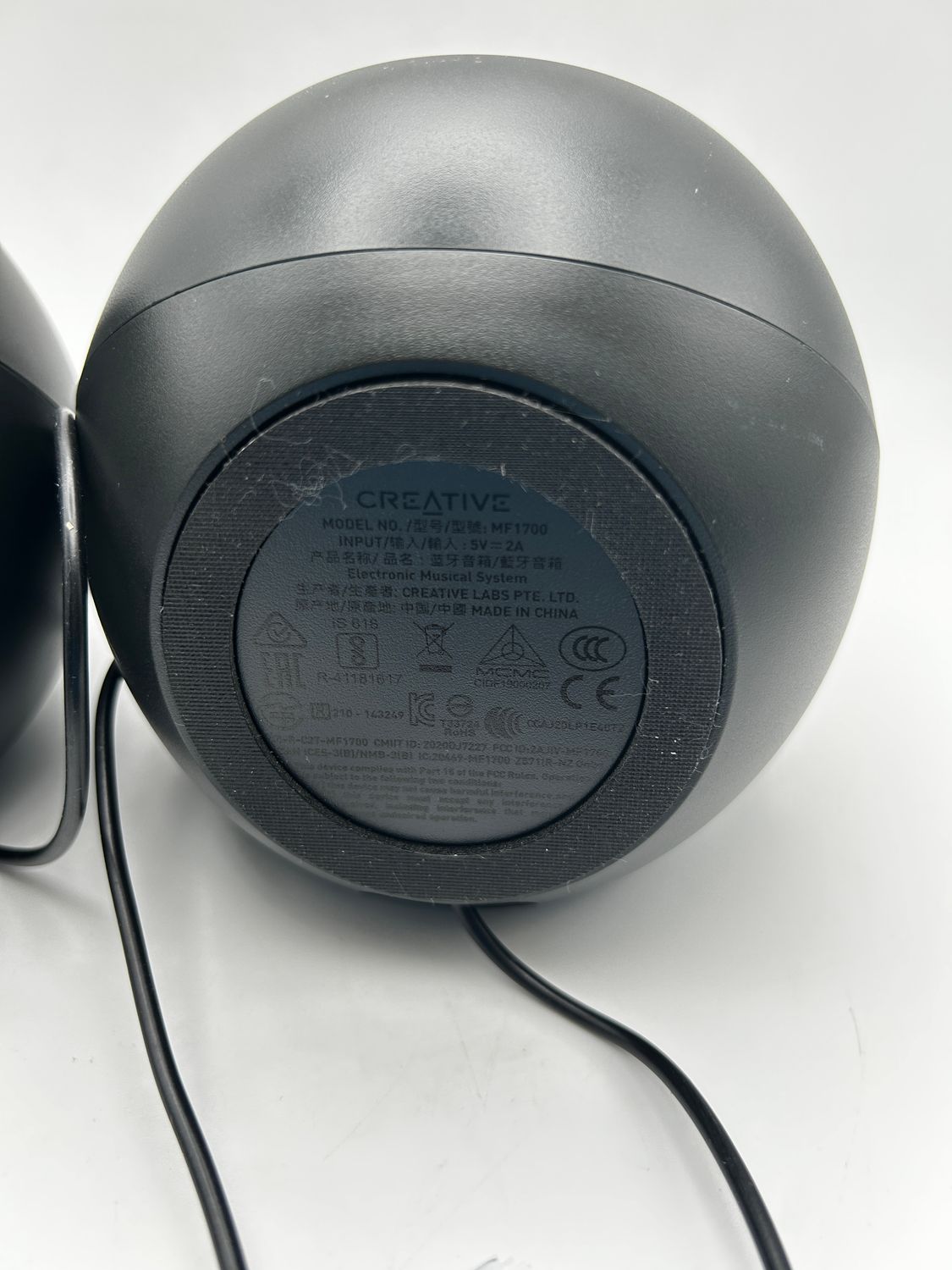 CREATIVE Labs Pebble V3 Noir z przewodem i bezprzewodowy 8 W