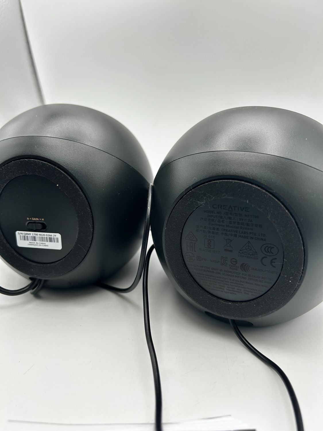CREATIVE Labs Pebble V3 Noir z przewodem i bezprzewodowy 8 W