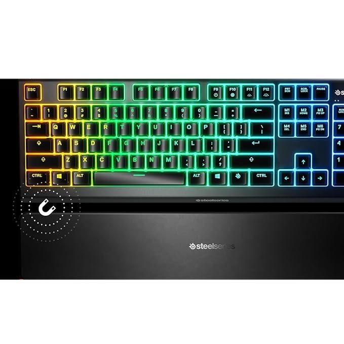 SteelSeries Apex 3 – klawiatura gamingowa AZERTY z podświetleniem RGB