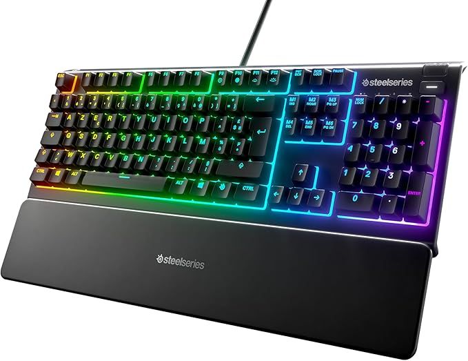 SteelSeries Apex 3 – klawiatura gamingowa AZERTY z podświetleniem RGB