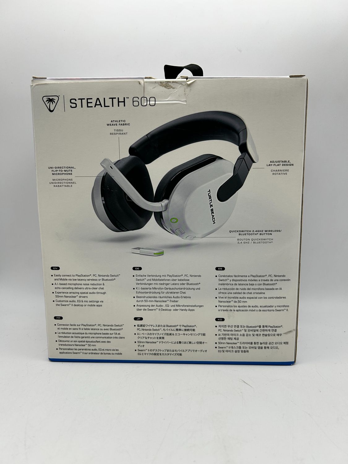 Turtle Beach Stealth 600 Gen 3 Bianca – bezprzewodowe słuchawki gamingowe