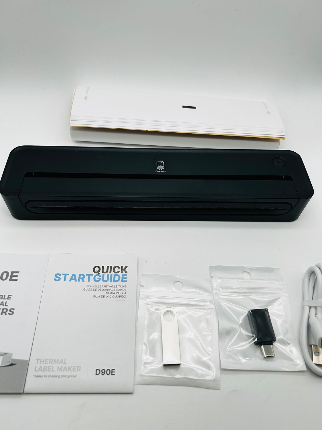 Drukarka termiczna ETIKEZ D90E A4 Bluetooth USB czarna