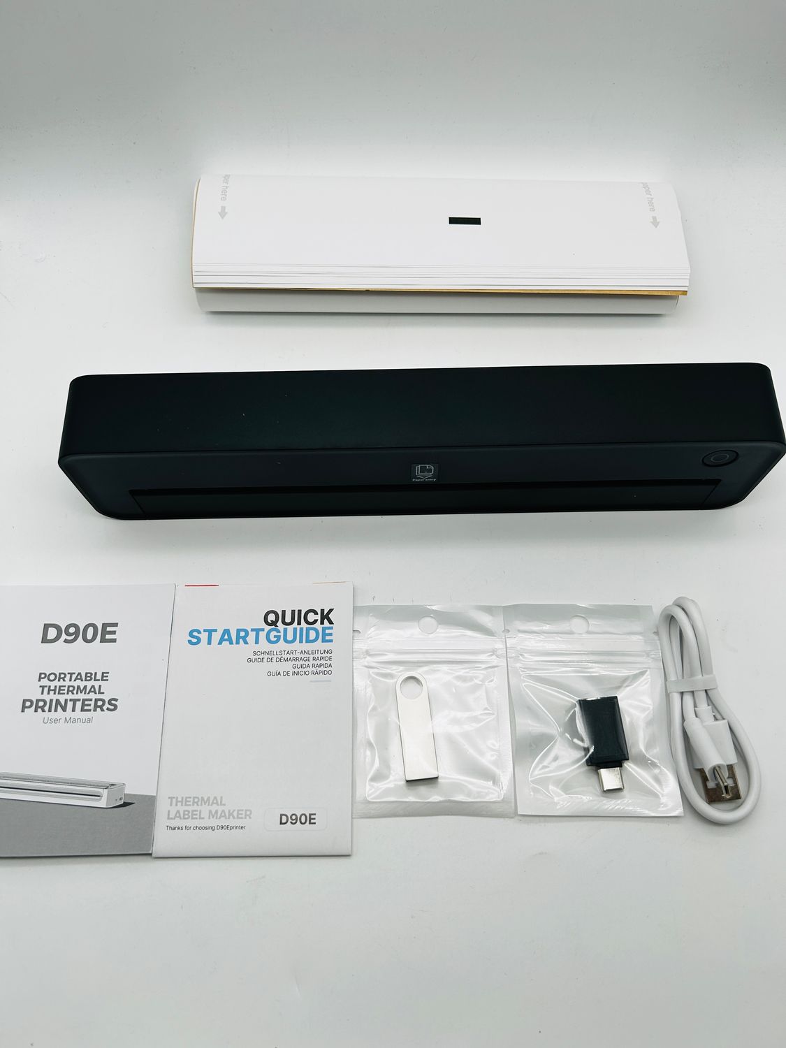 Drukarka termiczna ETIKEZ D90E A4 Bluetooth USB czarna