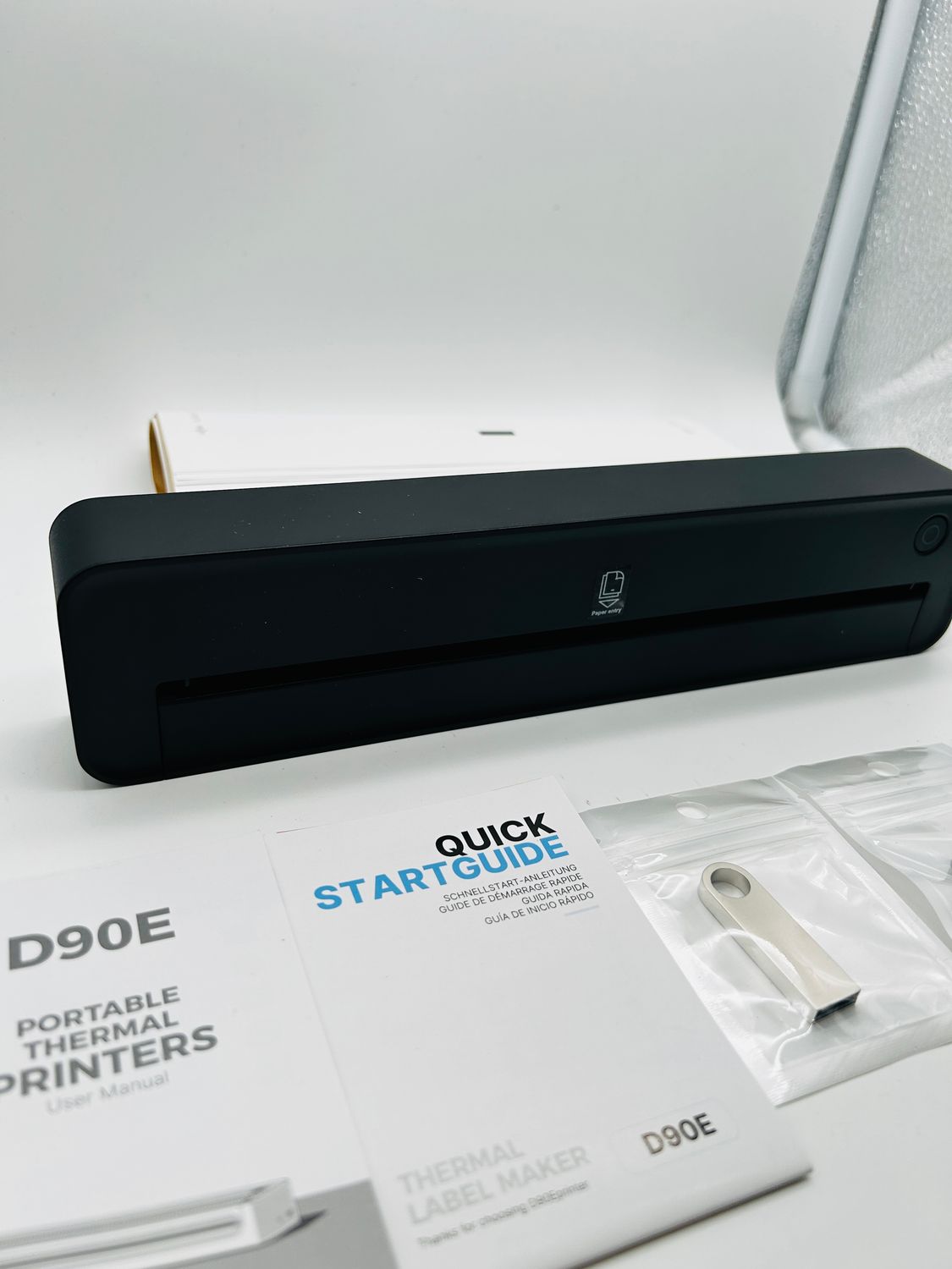 Drukarka termiczna ETIKEZ D90E A4 Bluetooth USB czarna