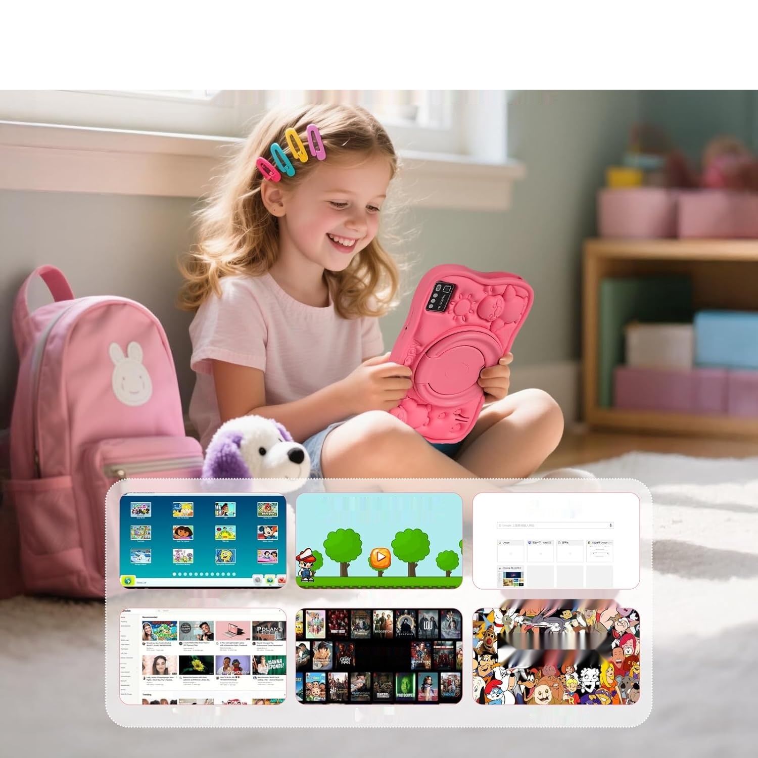 Tablet dla dzieci 7'' SUMTAB K708, Android 13, 8 GB RAM, 64 GB ROM