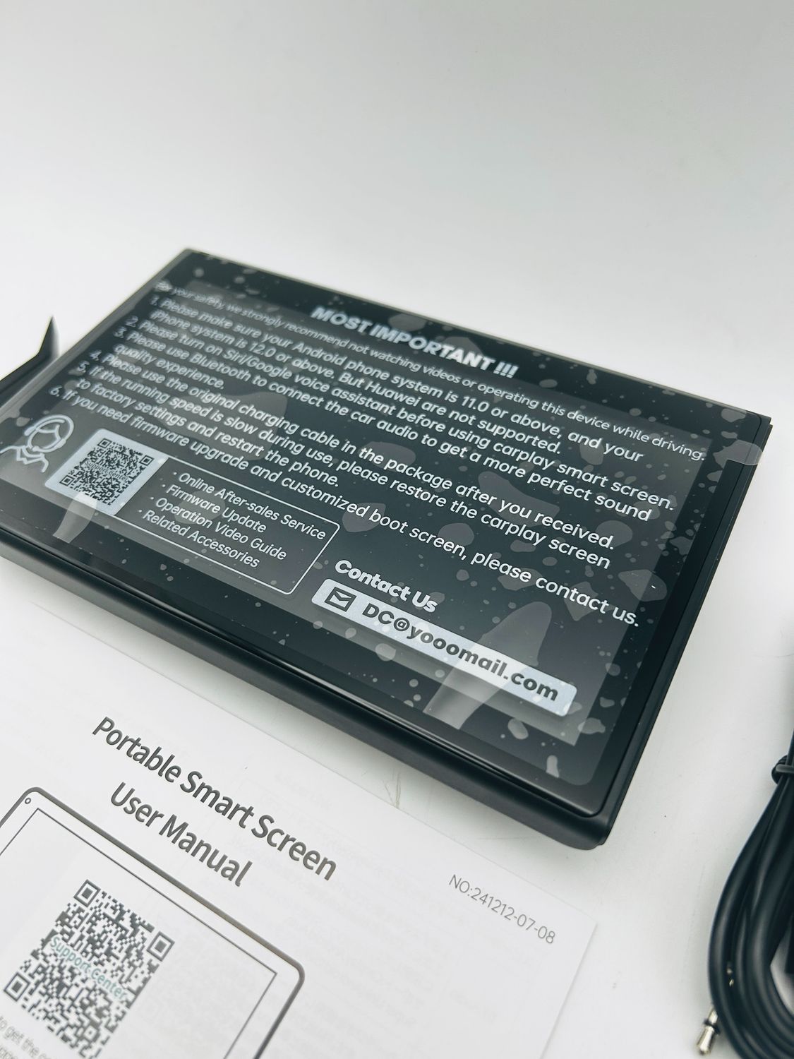 Volam ekran samochodowy CarPlay i Android Auto, 7-calowy
