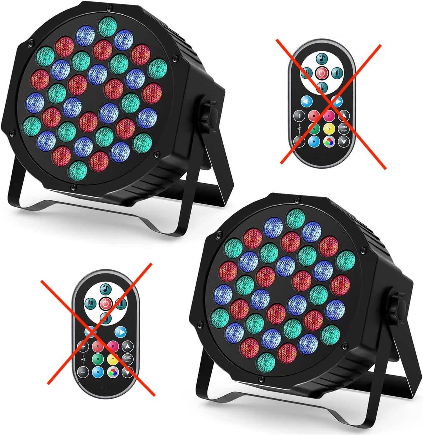 HOLDLAMP 2PCS Par LED RGB – zestaw 2 reflektorów scenicznych