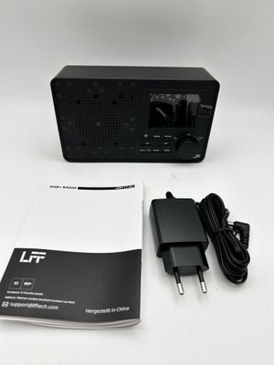 Radio cyfrowe LFF DAB DAB+ FM Bluetooth LCD 2,4 cala czarne