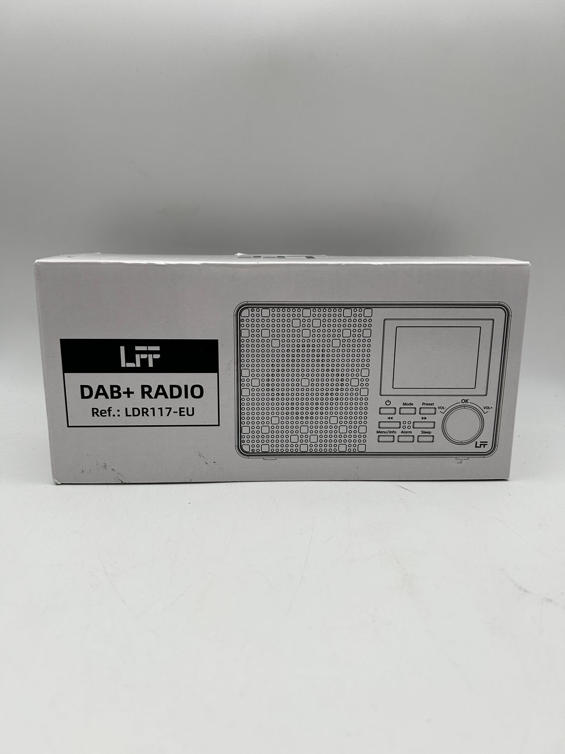 Radio cyfrowe LFF DAB DAB+ FM Bluetooth LCD 2,4 cala czarne