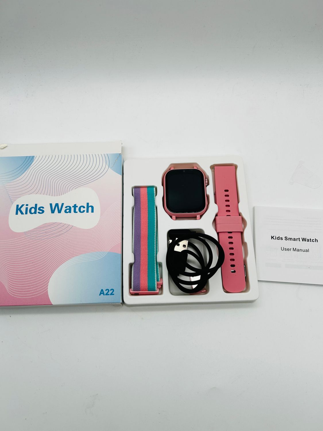 PTHTECHUS Smartwatch dla dzieci A2201 (Różowy)