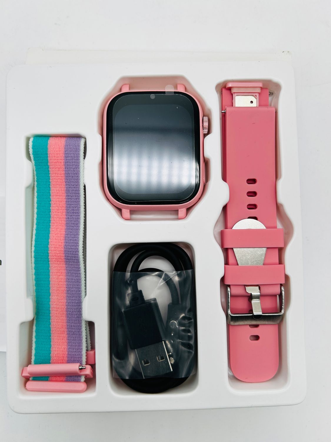 PTHTECHUS Smartwatch dla dzieci A2201 (Różowy)