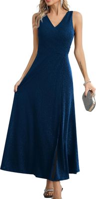 Elegancka Sukienka Maxi z Rozcięciem