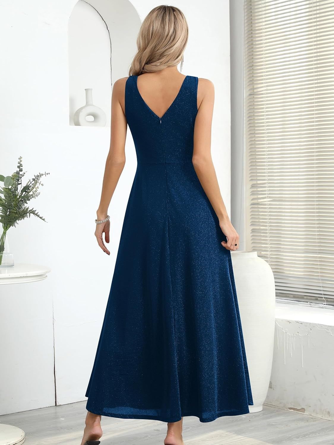 Elegancka Sukienka Maxi z Rozcięciem