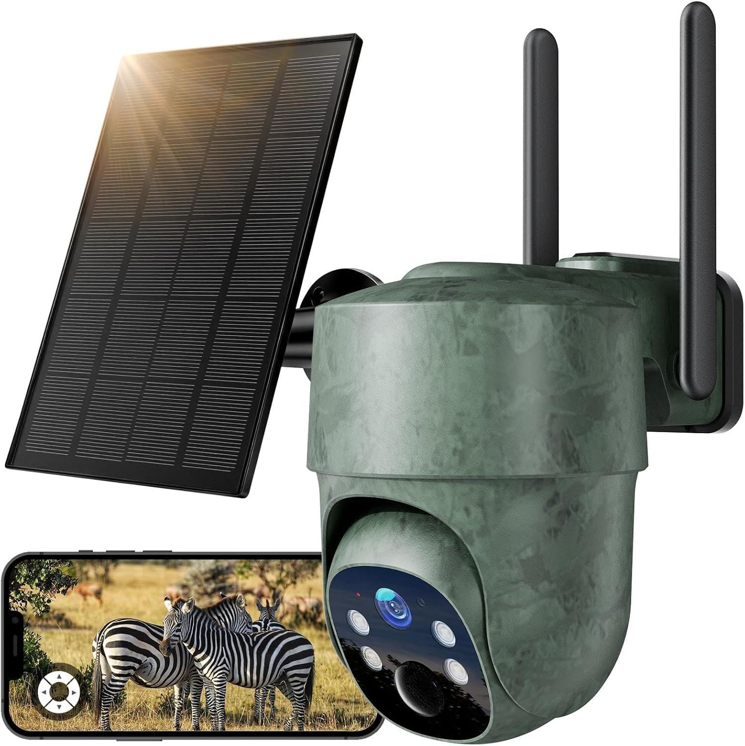 WOLFANG WT06 4G LTE – kamera myśliwska solarna 2.5K PTZ