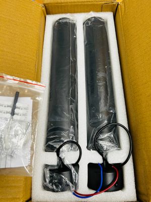 Klighten 2 szt. cylindryczna lampa wisząca GU10 LED 5 W, czarna