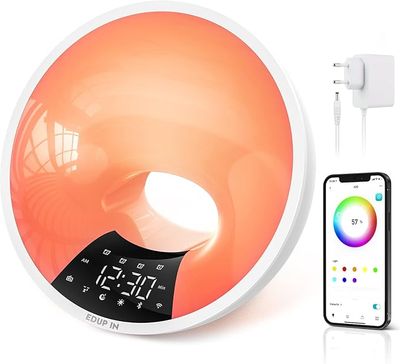 DUP IN – Lampa budzik z symulacją wschodu słońca i sterowaniem APP