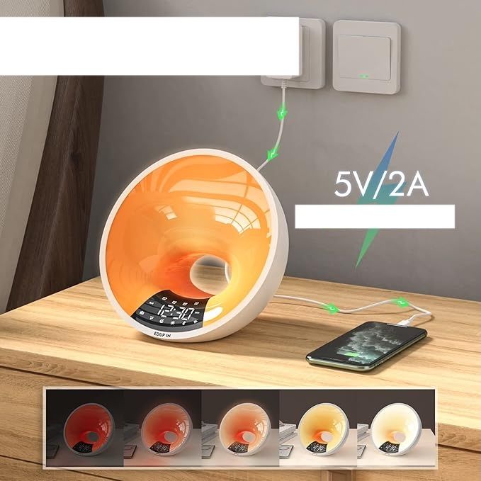 DUP IN – Lampa budzik z symulacją wschodu słońca i sterowaniem APP