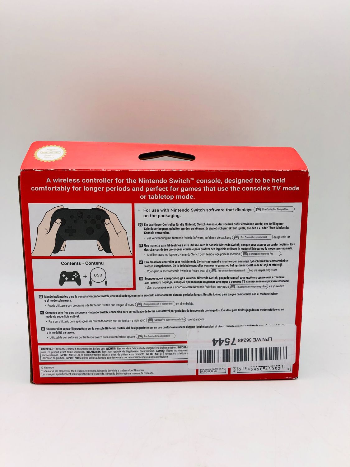 Nintendo Switch – kontroler Pro z przewodowym kablem USB