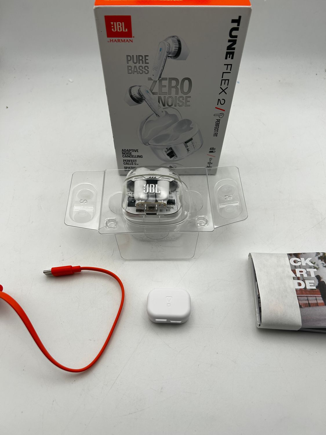 JBL Tune Flex 2 Ghost Edition White – bezprzewodowe słuchawki
