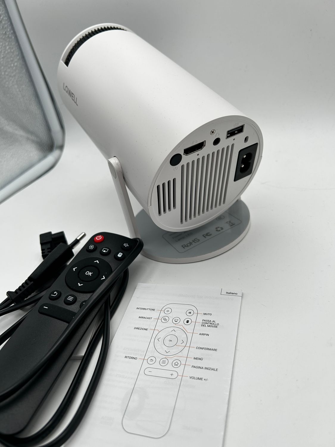 LQWELL Projektor kina domowego 1080P, obsługuje 5G WiFi, BT5.2 z 5GWi