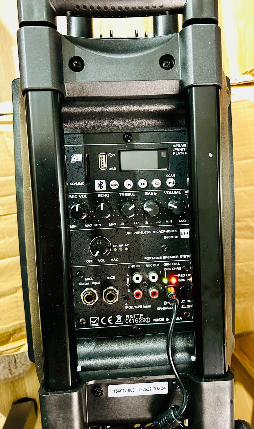 Ibiza PORT8VHF-BT – przenośny głośnik 8" / 400 W MAX – uszkodzony