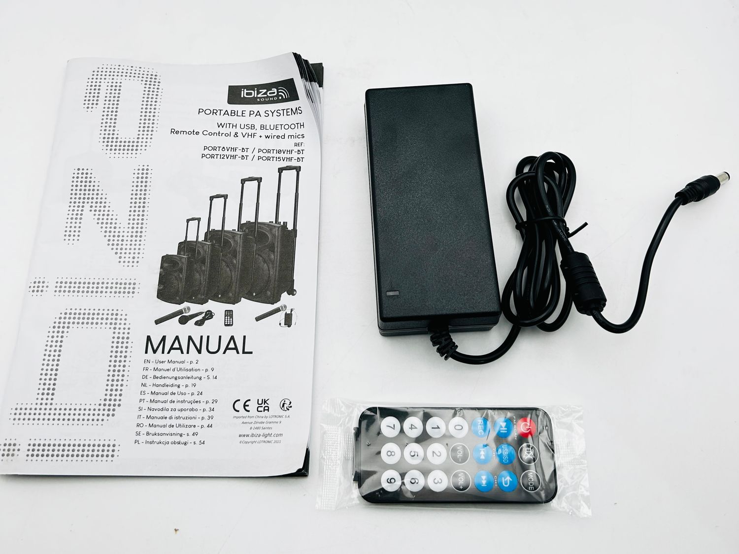 Ibiza PORT8VHF-BT – przenośny głośnik 8" / 400 W MAX – uszkodzony