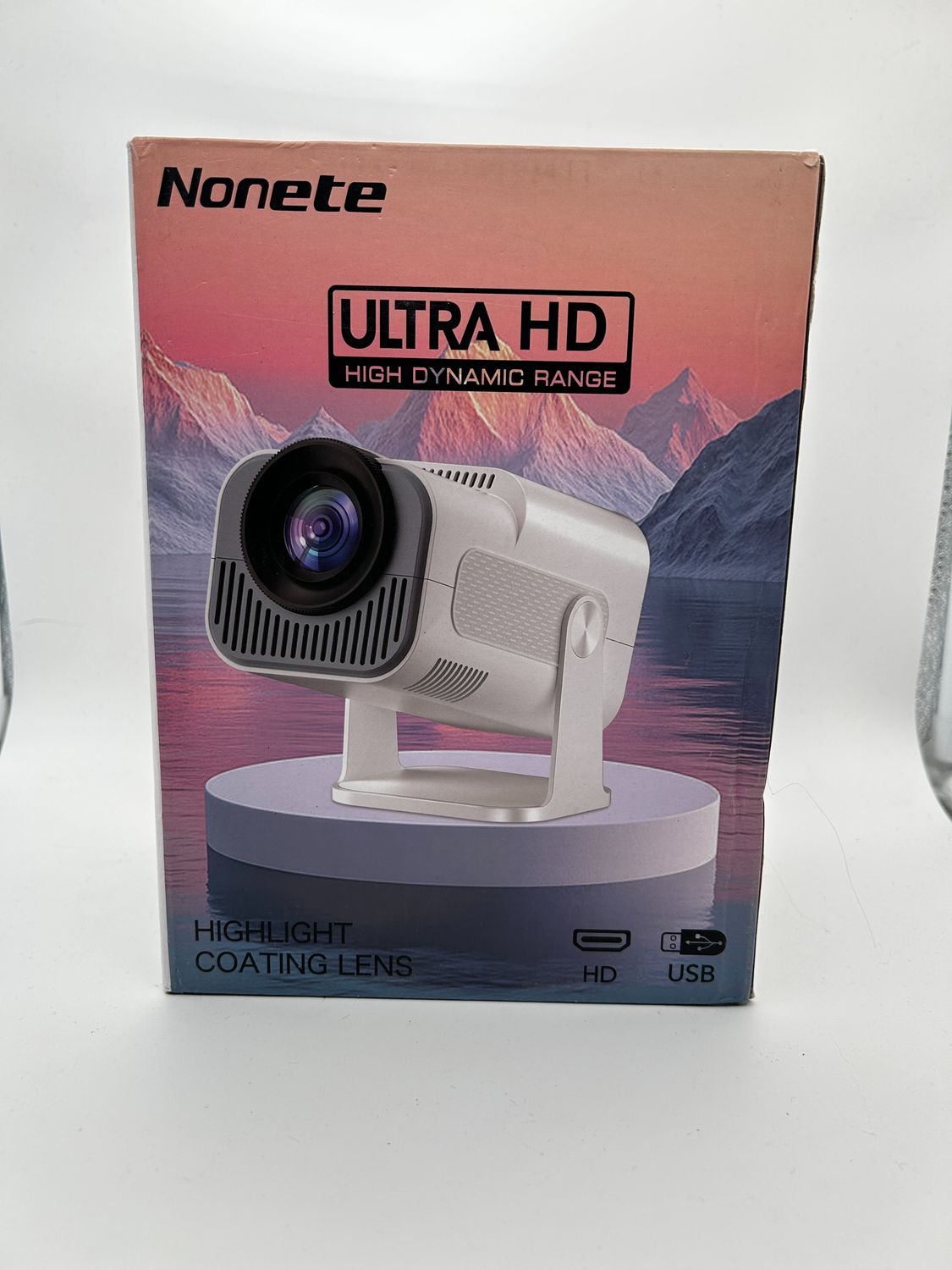 Projektor przenośny Nonete 4K 1080P z WiFi
