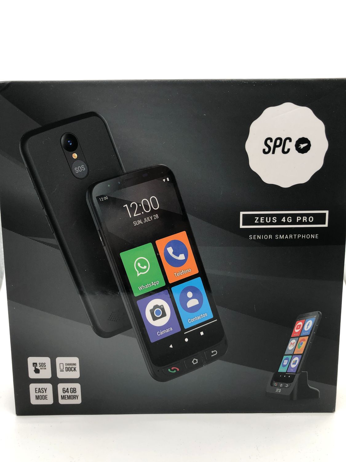 SPC Zeus 4G Pro + etui | smartfon łatwy w obsłudze dla seniorów | ikny