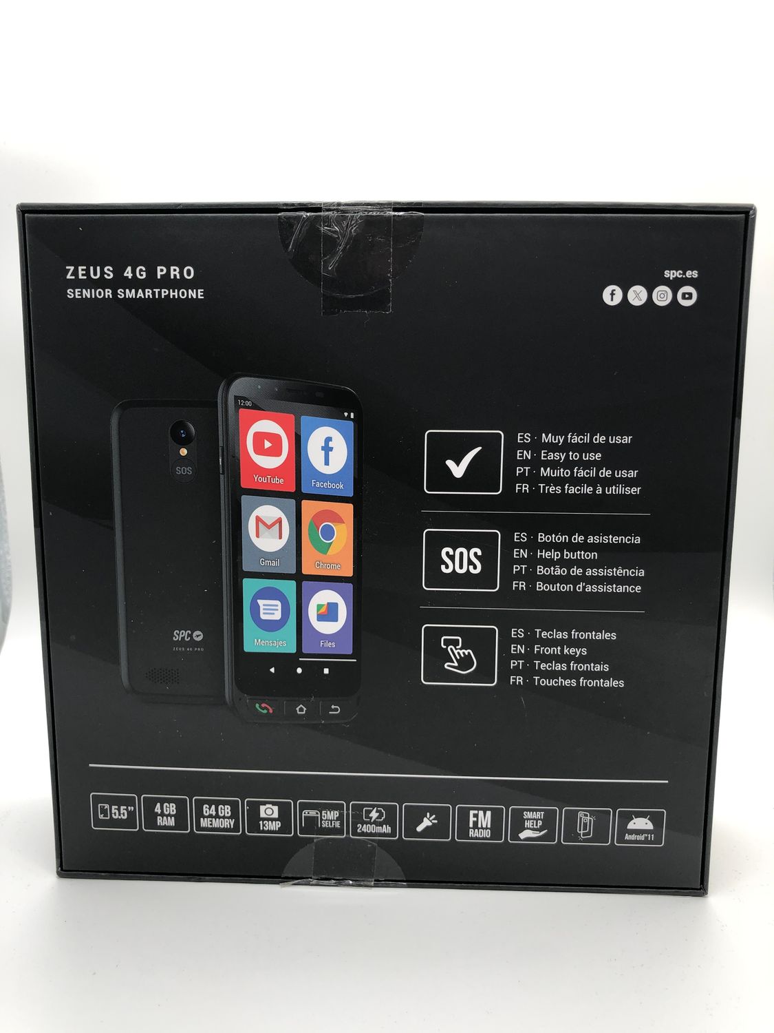 SPC Zeus 4G Pro + etui | smartfon łatwy w obsłudze dla seniorów | ikny