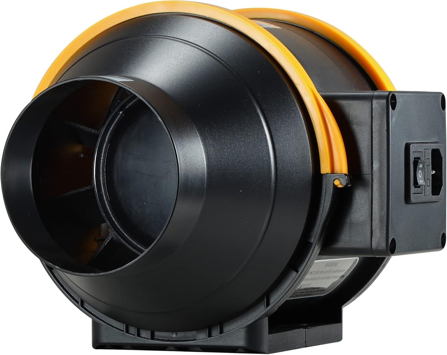 Moonjor Extractor de Aire 100 mm – Czarny wentylator kanałowy z wtyczką EU