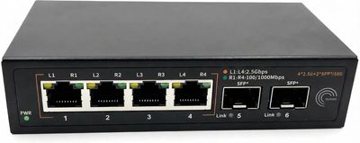 Elfcam 10 gigabitowy przełącznik światłowodowy z 2 portami 10G SFP+