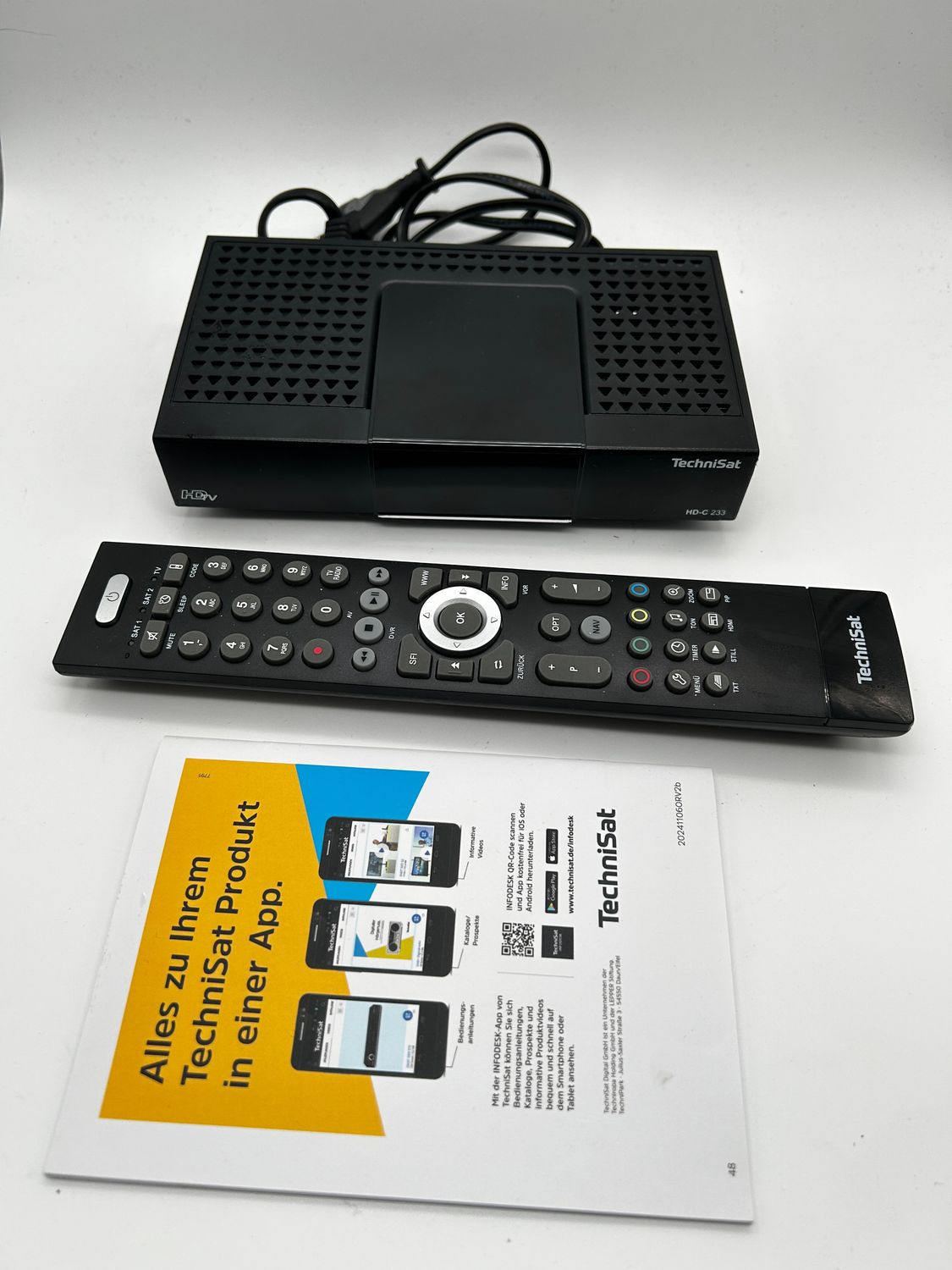 TechniSat Odbiornik HD-C 233 HD do telewizji cyfrowej kablowej HDTV, D