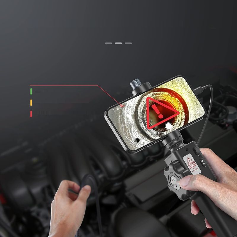 Ralcam Endoskop 8,5mm, kamera HD 1080P, 8 LED, 1m do Android/iOS