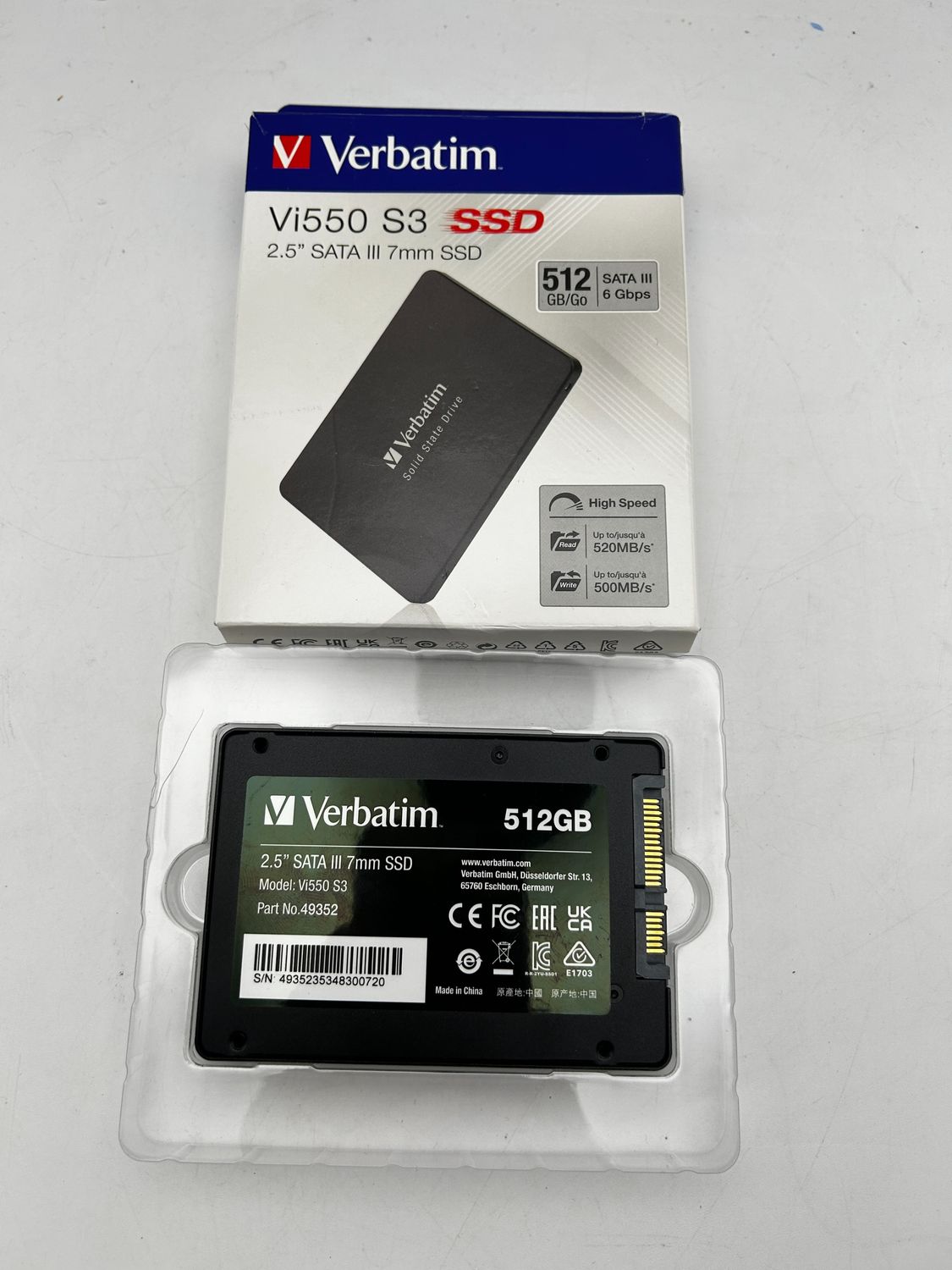 Verbatim Vi550 S3 SSD 512 GB (SATA 6 Gb/s)