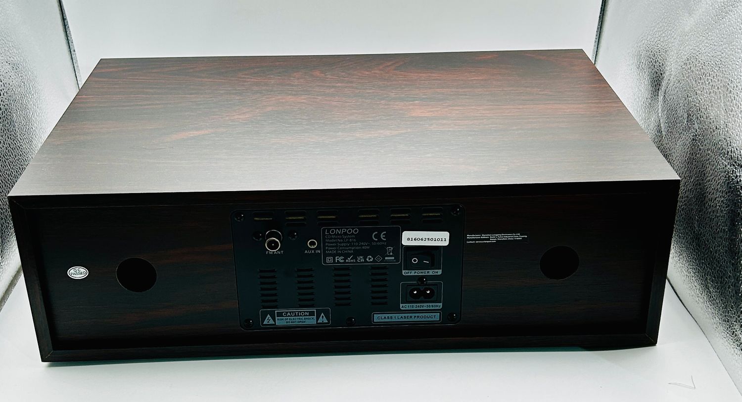 Micro Chaîne HiFi LONPOO LP-816 z CD, Bluetooth, USB i radiem FM
