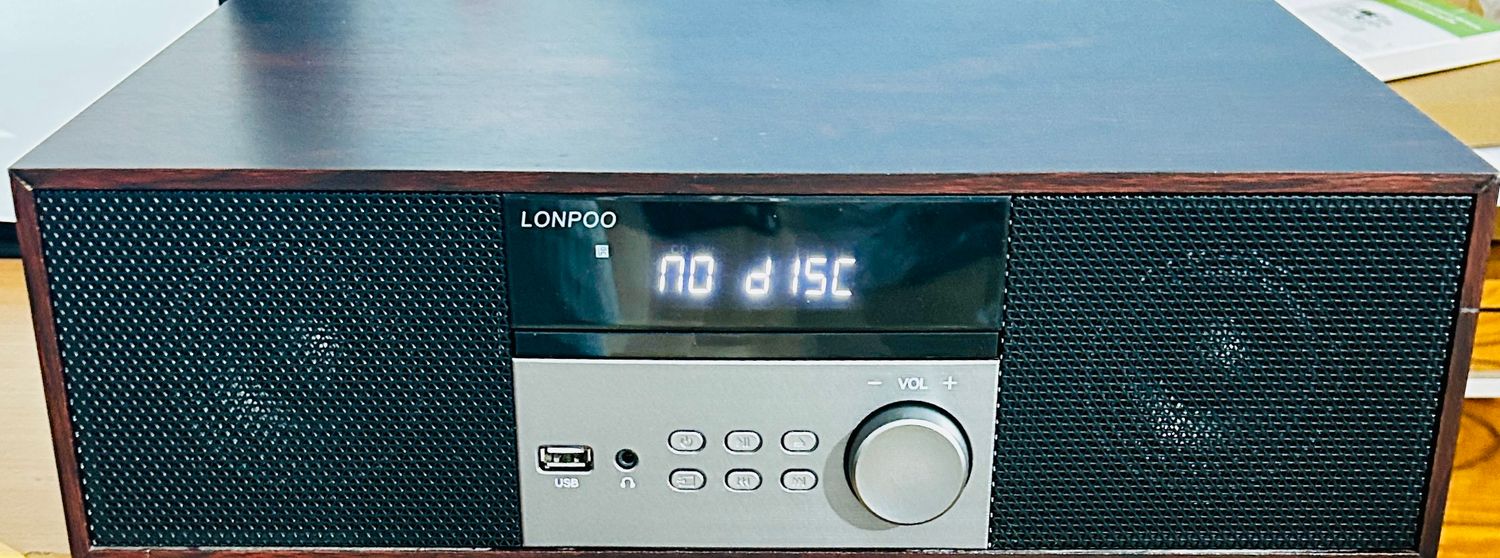 Micro Chaîne HiFi LONPOO LP-816 z CD, Bluetooth, USB i radiem FM