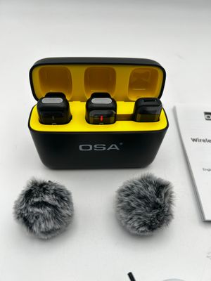 OSA K6 mikrofon krawatowy do telefonu z etui ładującym i nadajnikiem